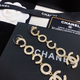 Chanel 2023 Новая модель Chanel Coco с буквами Double C Серьги-гв