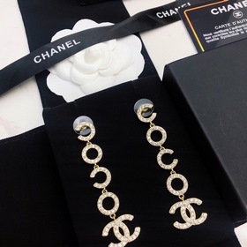 Chanel 2023 Новая модель Chanel Coco с буквами Double C Серьги-гв