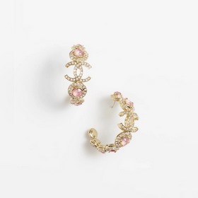 Популярные серьги Chanel, новинка CHANEL23 серьги-гвоздики с драг
