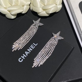 188049 [Серьги Chanel с пятиконечной звездой] Классические серьги