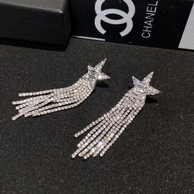 188049 [Серьги Chanel с пятиконечной звездой] Классические серьги