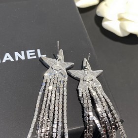 188049 [Серьги Chanel с пятиконечной звездой] Классические серьги