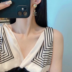 Номер XED05160   Серьги Chanel Gold Ball, модель Jennie, большо