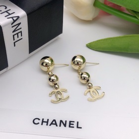Номер XED05160   Серьги Chanel Gold Ball, модель Jennie, большо
