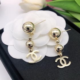 Номер XED05160   Серьги Chanel Gold Ball, модель Jennie, большо