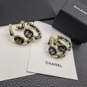 1880140  Z-модель Маленькие CHANEL Сережки-гвоздики с круглыми к