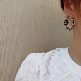 1880140  Z-модель Маленькие CHANEL Сережки-гвоздики с круглыми к