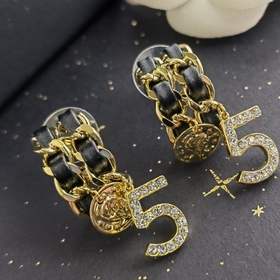 1880130 Z-модель, CHANEL, кристаллы Swarovski, кожаная подвеска, 