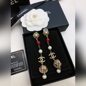 CHANEL Новые серьги Chanel с бахромой, латунь, очень свежий дизай