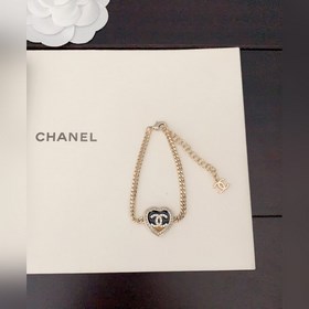 【chanel двухцветный браслет в форме сердца】изготовлен из латуни 0