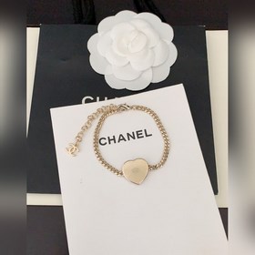 【chanel двухцветный браслет в форме сердца】изготовлен из латуни 0