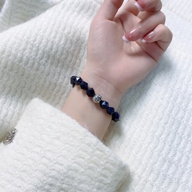 Браслет Chanel с буквами «CC» из натурального фиолетового камня! 
