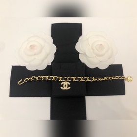 Браслет CHANEL из кожи, высокое качество, материал, идентичный ма