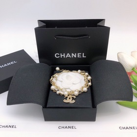 Номер XSL0012 Двухслойный жемчужный браслет Chanel с множеством а