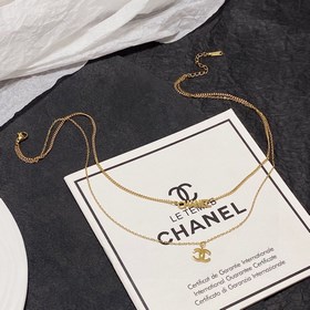 Chanel новейшая модная двухслойная цепочка с двойной буквой C. Оч