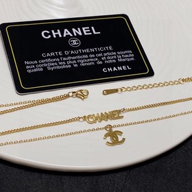 Chanel новейшая модная двухслойная цепочка с двойной буквой C. Оч
