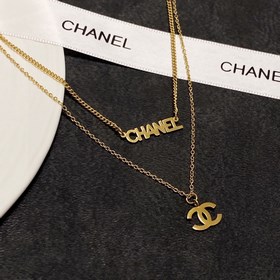Chanel новейшая модная двухслойная цепочка с двойной буквой C. Оч