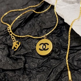 Chanel с двойной буквой C, новейшая модная подвеска в форме золот