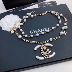 ZP-модель, CHANEL, жемчужное колье из двух рядов, элегантный изыс