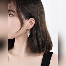 Chrome Hearts Кросс-сердце индивидуальные серьги-гвоздики, для му