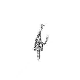 Chrome Hearts Кросс-сердце индивидуальные серьги-гвоздики, для му