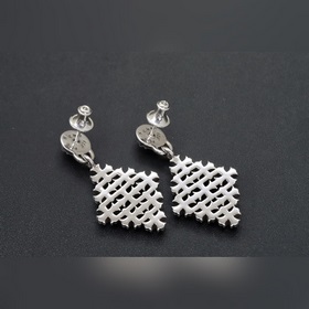 Chrome Hearts Серьги с ромбовидным крестом