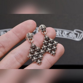 Chrome Hearts Серьги с ромбовидным крестом