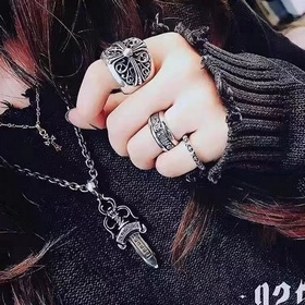 CHROME HEARTS Высококачественное кольцо с открытым зажимом в форм