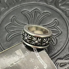 CHROME HEARTS Высококачественное кольцо с вращающимся крестом Ра