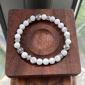 Специальная версия Chrome Hearts Кро, белый пирс, многокомпонентн