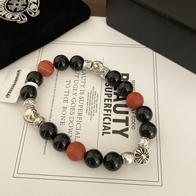 Специальная версия Chrome Hearts Черный сердолик Красный песчаник