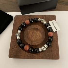 Специальная версия Chrome Hearts Черный сердолик Красный песчаник