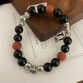 Специальная версия Chrome Hearts Черный сердолик Красный песчаник