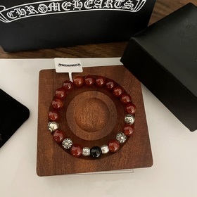 Специальная версия Chrome Hearts Южный красный агат * Браслет с н