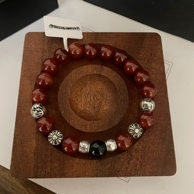 Специальная версия Chrome Hearts Южный красный агат * Браслет с н
