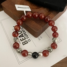 Специальная версия Chrome Hearts Южный красный агат * Браслет с н