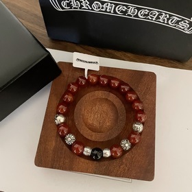 Специальная версия Chrome Hearts Южный красный агат * Браслет с н