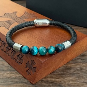 Chrome Hearts Крокс Хертс ретро браслет с цветными бусинами на ко