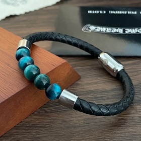 Chrome Hearts Крокс Хертс ретро браслет с цветными бусинами на ко