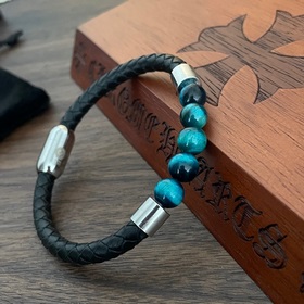 Chrome Hearts Крокс Хертс ретро браслет с цветными бусинами на ко