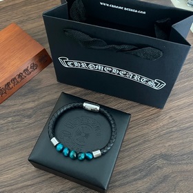 Chrome Hearts Крокс Хертс ретро браслет с цветными бусинами на ко