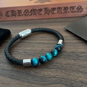 Chrome Hearts Крокс Хертс ретро браслет с цветными бусинами на ко