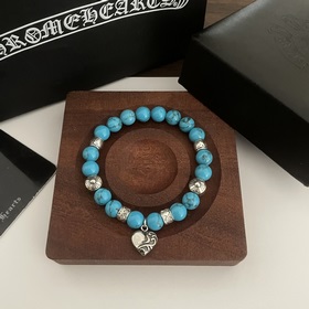 Специальная версия Chrome Hearts Кро, бирюза, подвеска в форме се
