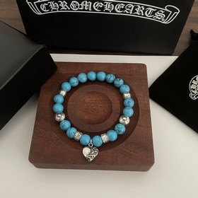 Специальная версия Chrome Hearts Кро, бирюза, подвеска в форме се
