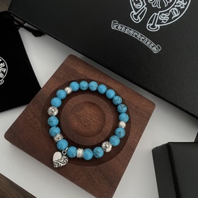 Специальная версия Chrome Hearts Кро, бирюза, подвеска в форме се