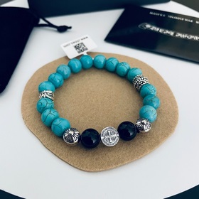 Специальная версия Chrome Hearts с черным халхутом и бирюзой, бра