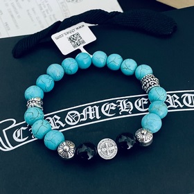 Специальная версия Chrome Hearts с черным халхутом и бирюзой, бра