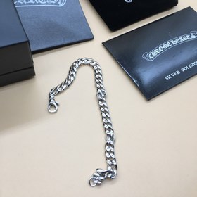 Браслет сердечком из серебра 17 см, 19 см