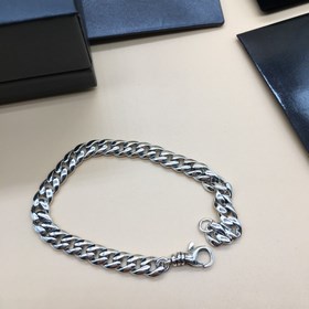 Браслет сердечком из серебра 17 см, 19 см
