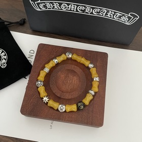 Специальная версия Chrome Hearts Браслет из янтаря и бамбука * Бр